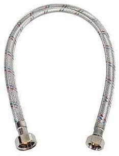 Stainless Steel Flexible Water Heater Hose Pipe 1/2 x 1/2 inch Female - 60cm (10PIC)
