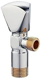 Angle Valve 1/2" Hose Connector - Full Brass Body - WC and Hand Shattaf Connection - Smooth Chrome Polish Finish