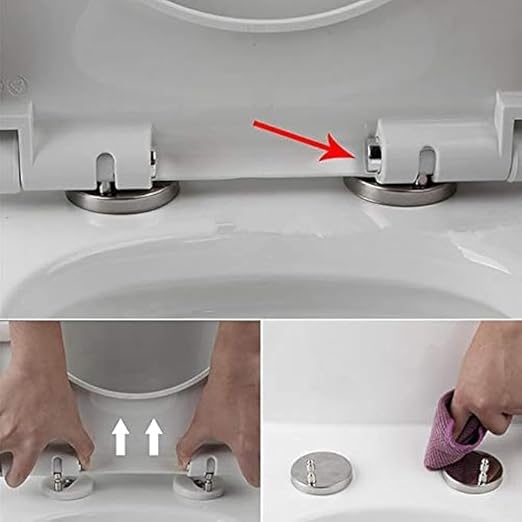 Toilet Cover Seat Cover Pressure Buffer, No Yellowing, Not Scratch, Prevent Noise, Prevent Collision